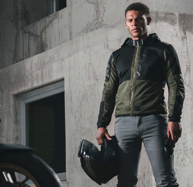 Geaca (jacheta) motociclete barbati Urban Ixon vara model Park Air MS culoare: khaki/negru, S