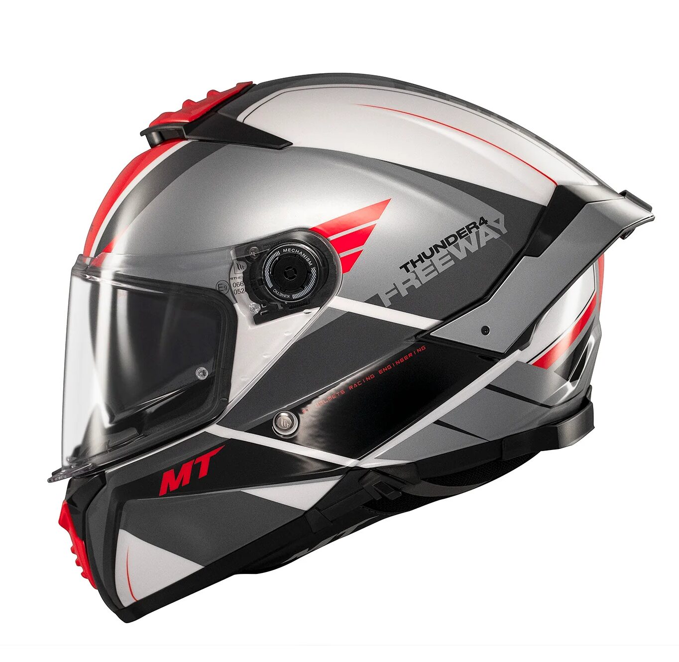 Casca integrala MT Thunder 4 SV Freeway A5 gri lucios (ochelari soare integrati) - tip viziera: MT-V-28B - Gri lucios, S (55/56cm)