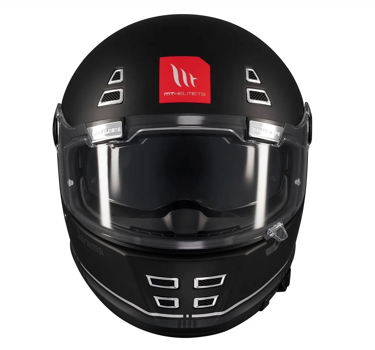 Casca integrala MT Jarama SV B2 negru mat - model Retro - Cafe Racer (ochelari soare integrati) - tip viziera: MT-V-32 - Negru mat, XXL (63/64cm)