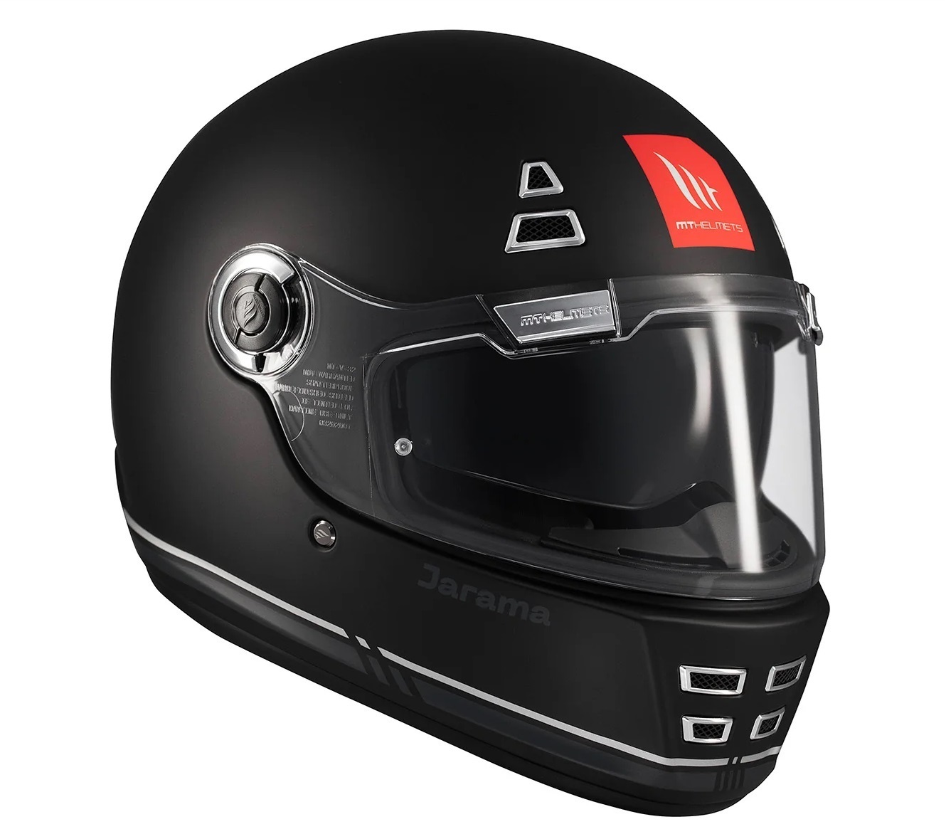 Casca integrala MT Jarama SV B2 negru mat - model Retro - Cafe Racer (ochelari soare integrati) - tip viziera: MT-V-32 - Negru mat, XXL (63/64cm)