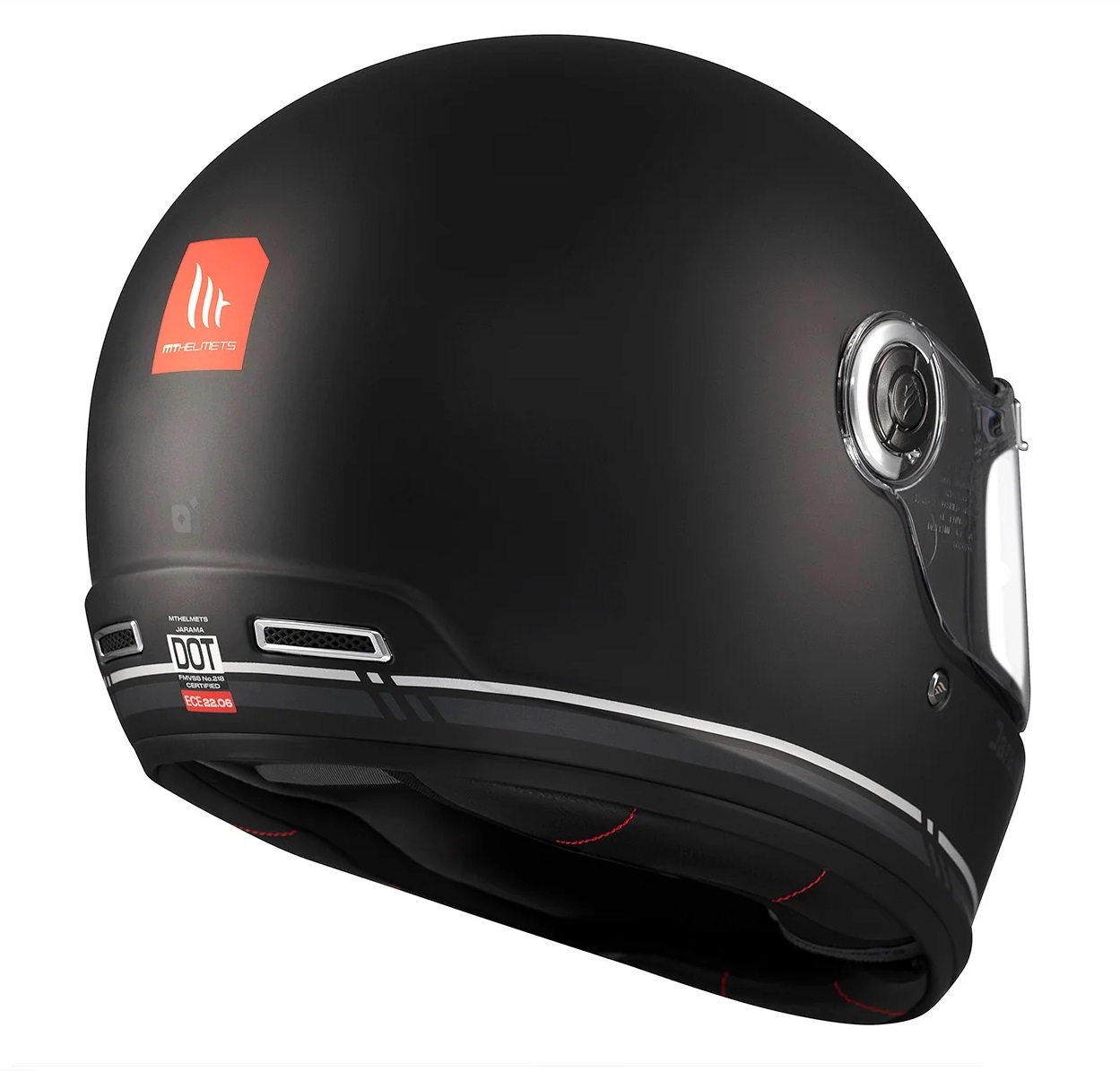 Casca integrala MT Jarama SV B2 negru mat - model Retro - Cafe Racer (ochelari soare integrati) - tip viziera: MT-V-32 - Negru mat, XXL (63/64cm)