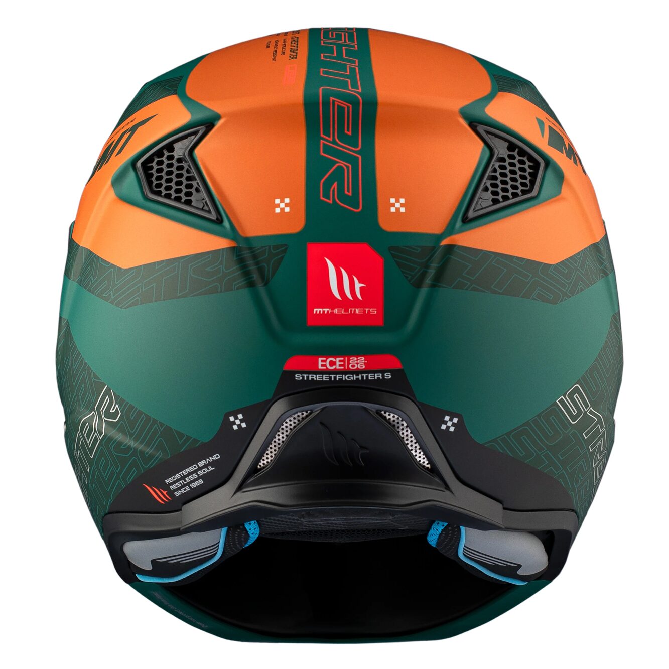 Casca MT Streetfighter SV S Totem C6 verde mat (ochelari soare integrati) - masca (protectie) barbie si cozoroc detasabile - omologare noua ECE 22.06 - Verde mat, M (57/58cm)