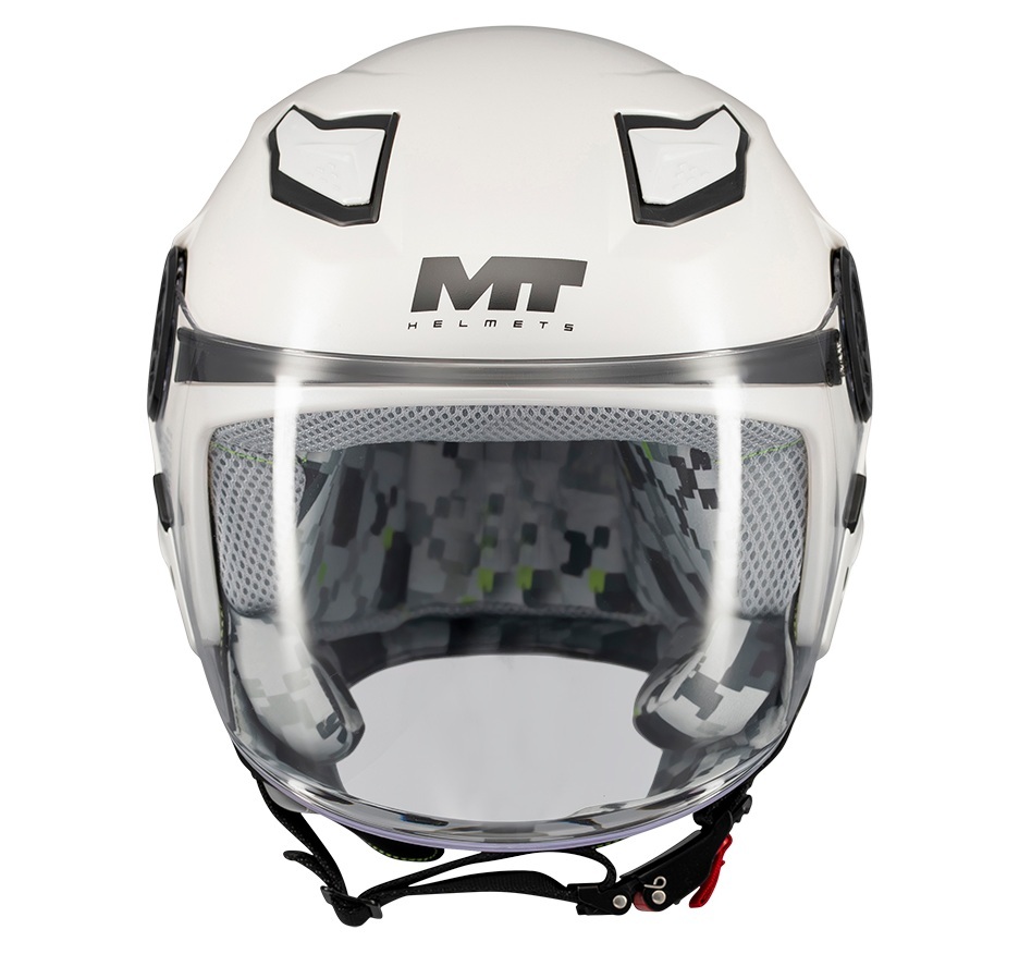 Casca open face MT Lite Kids Pure A0 alb lucios - casca de copii - Alb lucios, M kids (51/52cm)