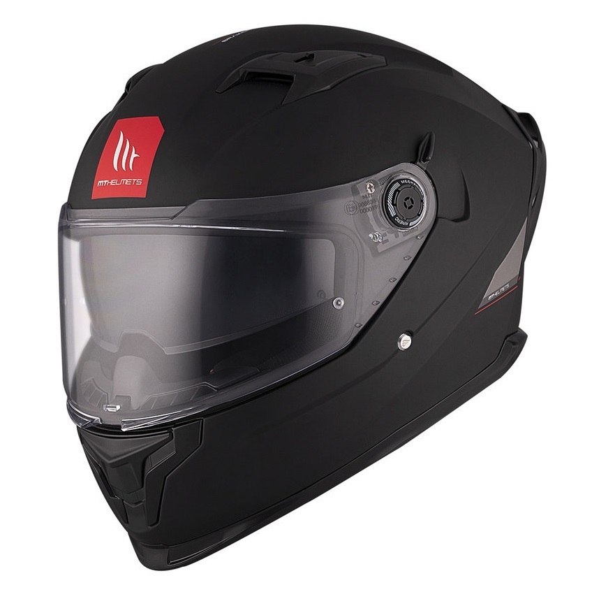 Casca integrala MT Braker SV A1 negru mat (ochelari soare integrati) - tip viziera: MT-V-28B - DKS435 - punctaj maxim SHARP Test - 5 stele - Negru mat, XS (53/54cm)