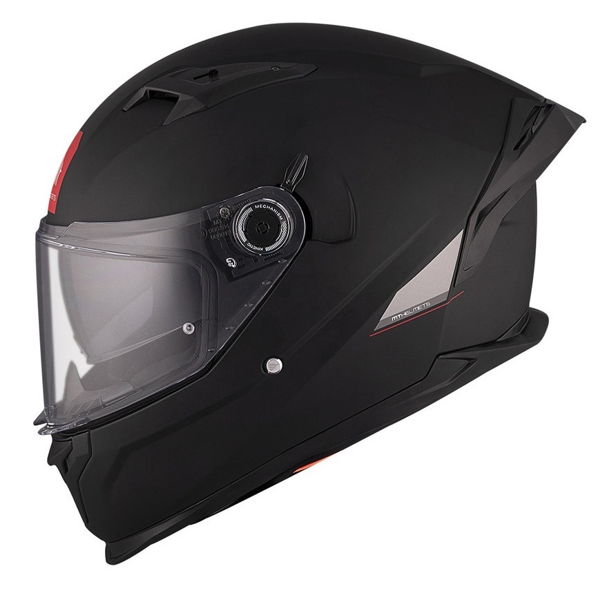 Casca integrala MT Braker SV A1 negru mat (ochelari soare integrati) - tip viziera: MT-V-28B - DKS435 - punctaj maxim SHARP Test - 5 stele - Negru mat, XS (53/54cm)