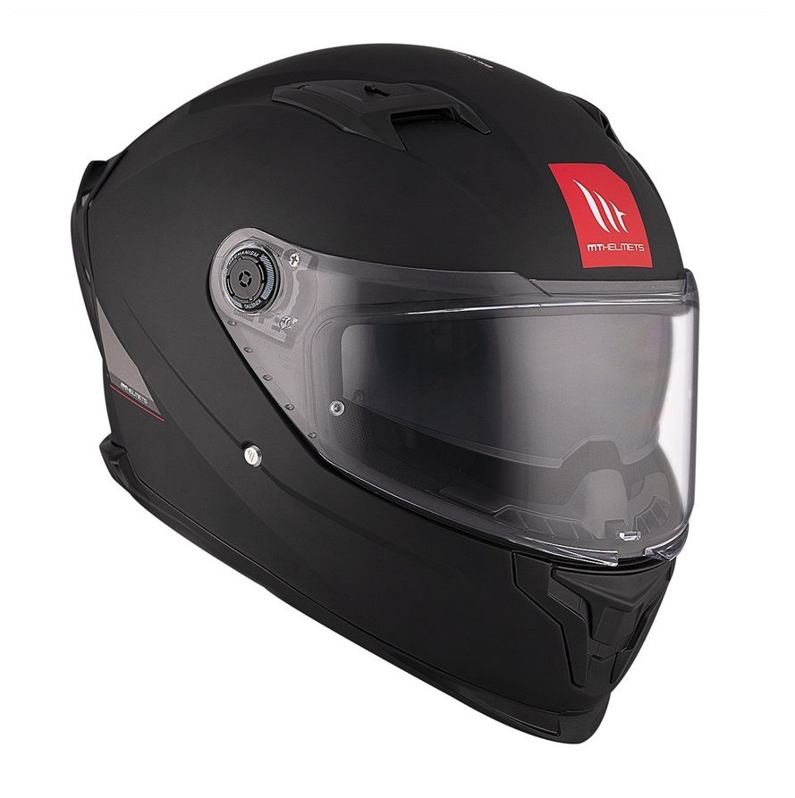 Casca integrala MT Braker SV A1 negru mat (ochelari soare integrati) - tip viziera: MT-V-28B - DKS435 - punctaj maxim SHARP Test - 5 stele - Negru mat, XS (53/54cm)