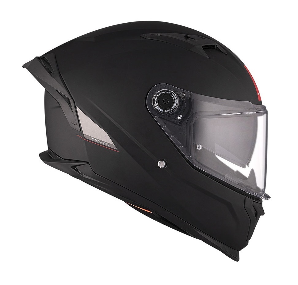 Casca integrala MT Braker SV A1 negru mat (ochelari soare integrati) - tip viziera: MT-V-28B - DKS435 - punctaj maxim SHARP Test - 5 stele - Negru mat, XS (53/54cm)