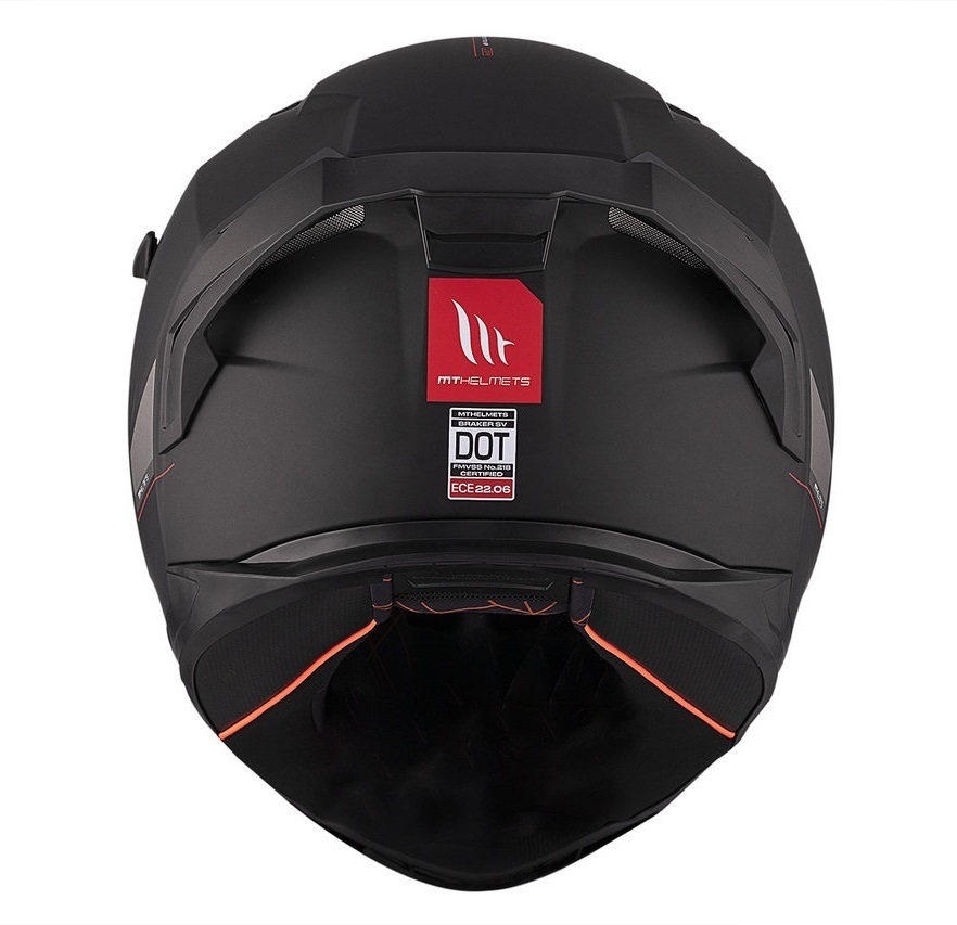 Casca integrala MT Braker SV A1 negru mat (ochelari soare integrati) - tip viziera: MT-V-28B - DKS435 - punctaj maxim SHARP Test - 5 stele - Negru mat, XS (53/54cm)