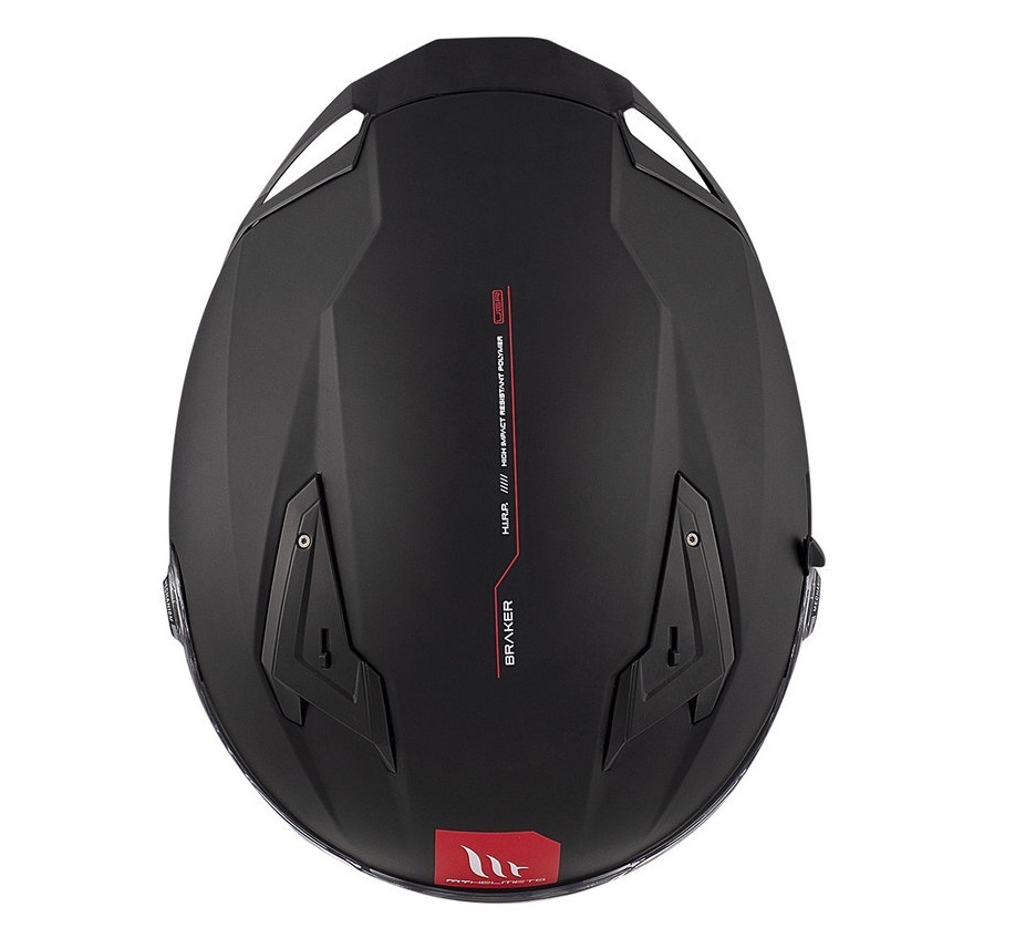 Casca integrala MT Braker SV A1 negru mat (ochelari soare integrati) - tip viziera: MT-V-28B - DKS435 - punctaj maxim SHARP Test - 5 stele - Negru mat, XS (53/54cm)