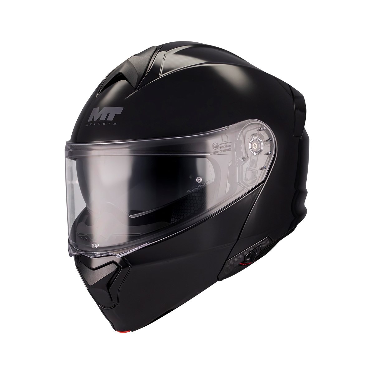 Casca modulabila MT Genesis SV Pure A1 negru lucios Pinlock ready - omologare noua ECE 22.06 - tip viziera: MT-V-25, L