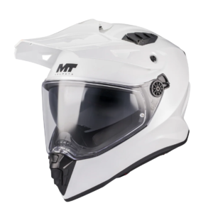Casca touring/adventure MT model Track SV Pure A0 alb lucios – tip viziera: HS 12 - Alb lucios, S (55/56cm)