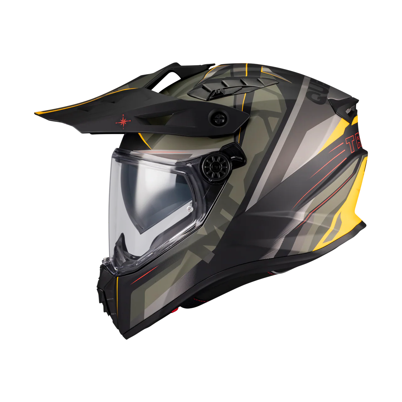 Casca touring/adventure MT model Track SV Questor B6 verde military mat – tip viziera: HS 12 - Verde Military mat, S (55/56cm)