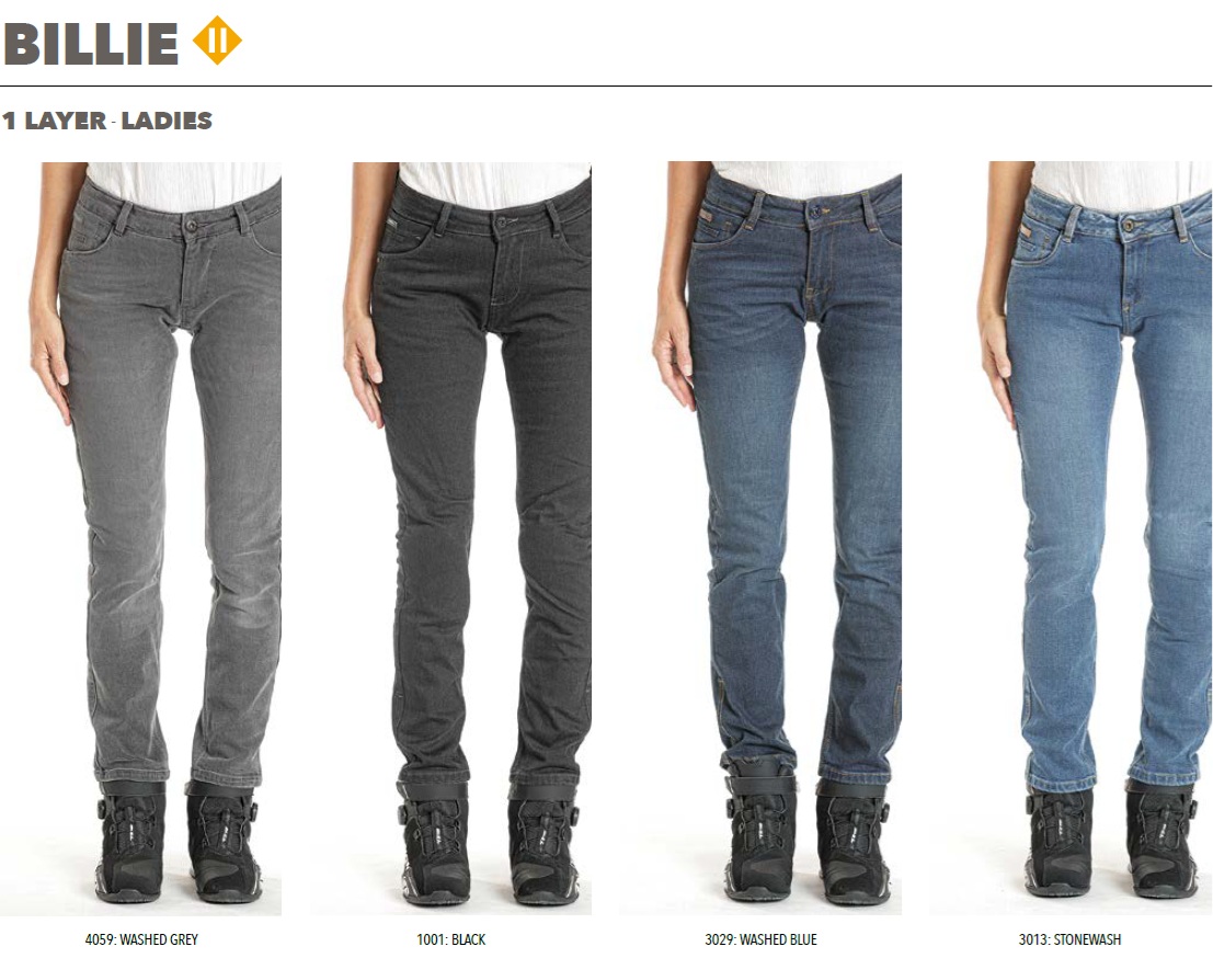 Blugi (jeans) moto femei Ixon model Billie LS culoare: negru (Cordura® Denim) - Slim Fit - clasa AA - Negru, US31