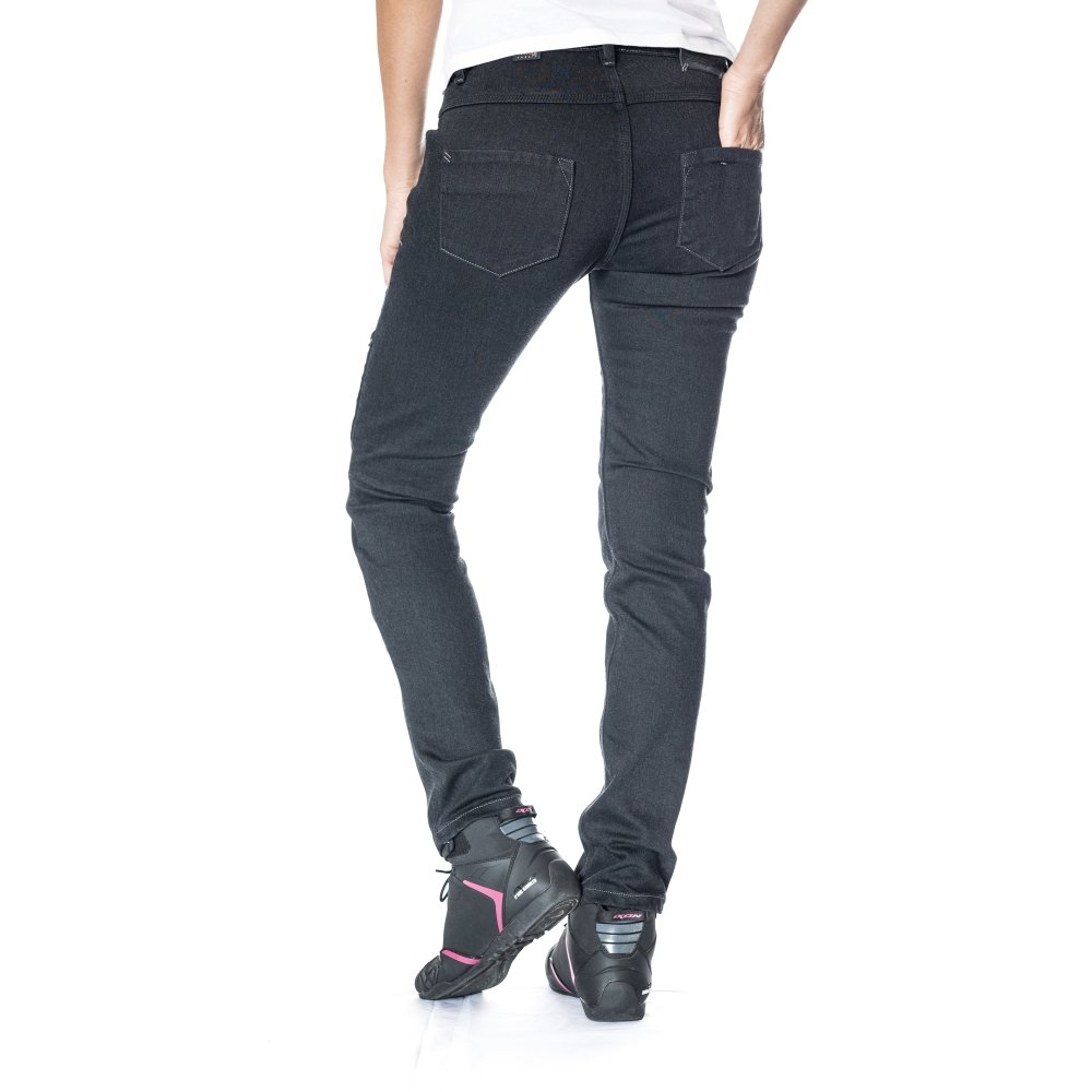 Blugi (jeans) moto femei Ixon model Billie LS culoare: negru (Cordura® Denim) - Slim Fit - clasa AA - Negru, US31