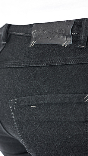 Blugi (jeans) moto femei Ixon model Billie LS culoare: negru (Cordura® Denim) - Slim Fit - clasa AA - Negru, US32