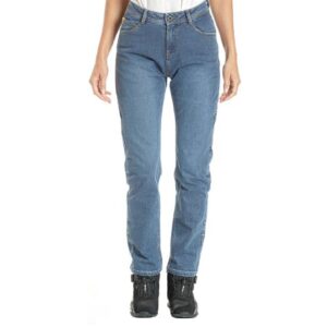 Blugi (jeans) moto femei Ixon model Dany LS culoare: albastru (stonewash) (Cordura® Denim) - Regular - clasa AA - Albastru, US34