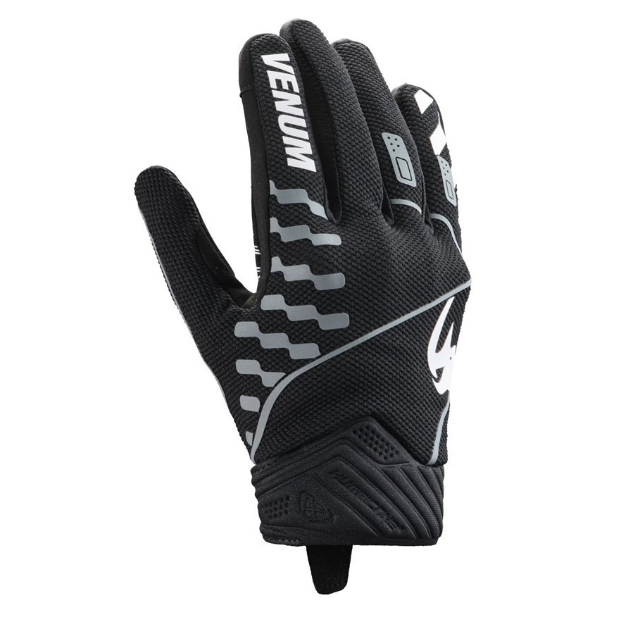 Manusi barbati Roadster vara textil Ixon model Venum Hurry culoare: negru/gri/alb – degete tactile, 3XL (13/14)