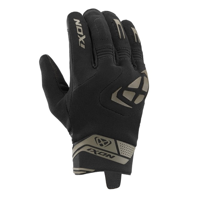 Manusi barbati Roadster vara textil/piele Ixon model MIG 2 MS culoare: negru/khaki - degete tactile, M (8/9)
