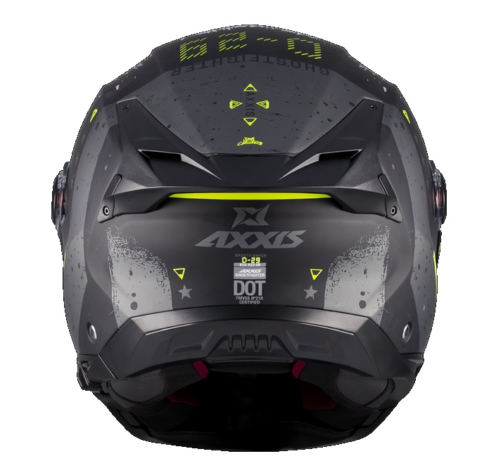 Casca modulabila (flip-up) Axxis GhostFighter SV D29 B2 gri mat (ochelari soare integrati) Pinlock Ready – tip viziera: MT-V-36, S (55/56cm)