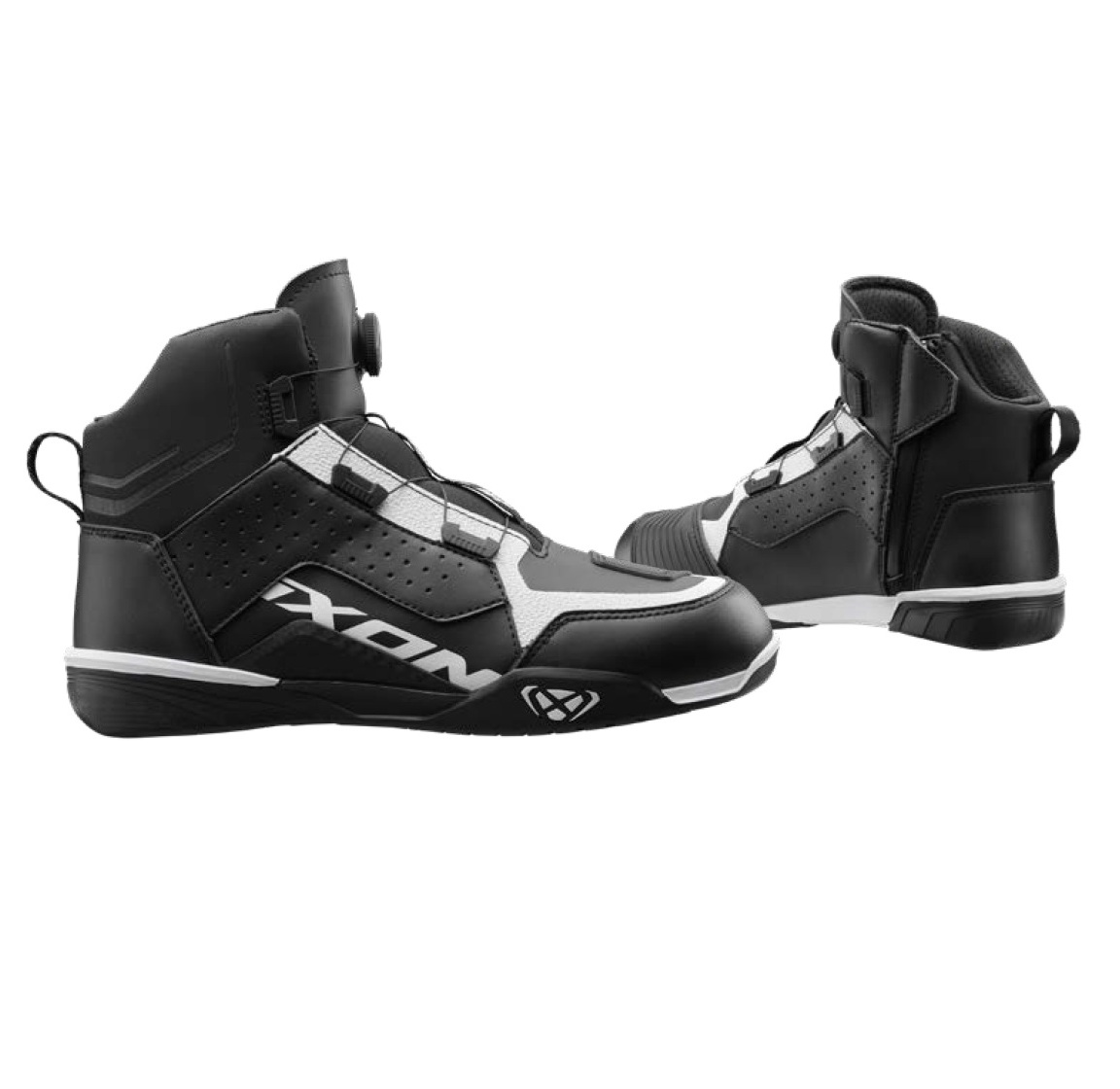 Ghete moto Urban/Roadster barbati All Season Ixon model Vyper WP MS culoare: negru/alb (100% waterproof), 44