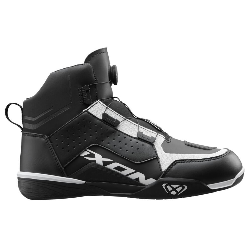 Ghete moto Urban/Roadster barbati All Season Ixon model Vyper WP MS culoare: negru/alb (100% waterproof), 45