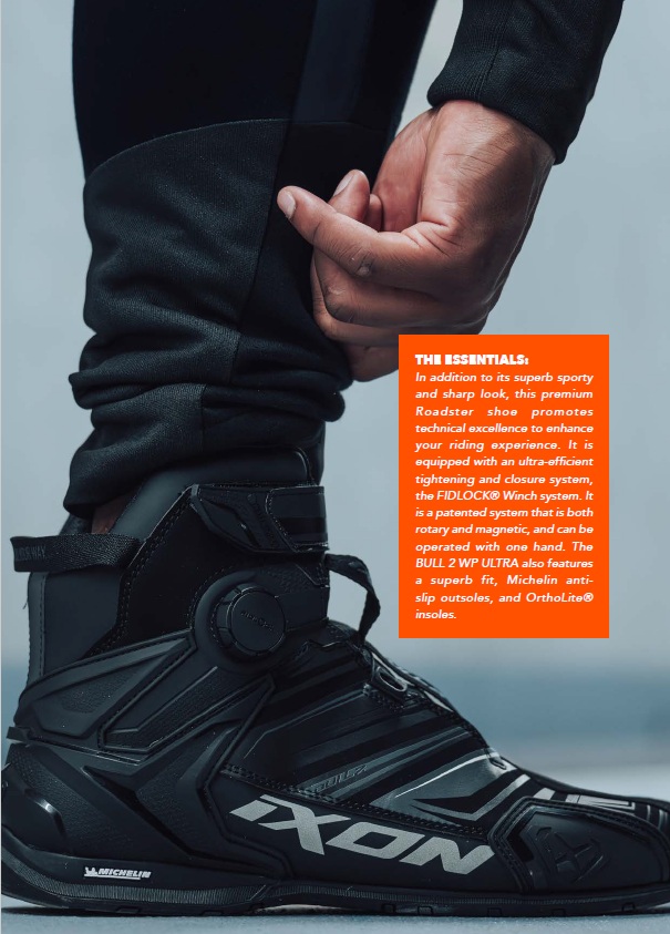 Ghete moto Roadster barbati All Season Ixon model Bull 2 WP ULTRA MS culoare: negru/antracit (100% waterproof), 39