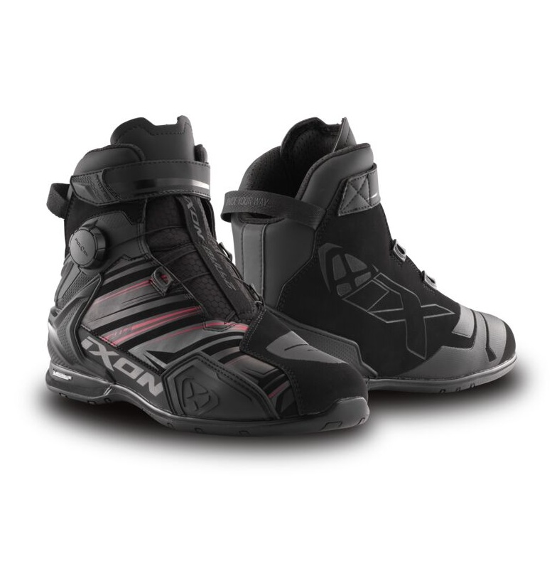 Ghete moto Roadster barbati All Season Ixon model Bull 2 WP ULTRA MS culoare: negru/antracit/rosu (100% waterproof), 46