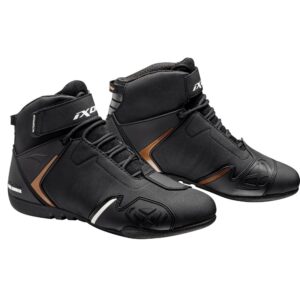 Ghete moto Roadster femei All Season Ixon model Gambler WP LS culoare: negru/gold (auriu) (100% waterproof), 40