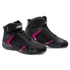 Ghete moto Roadster femei All Season Ixon model Gambler WP LS culoare: negru/fuchsia (roz) (100% waterproof), 40