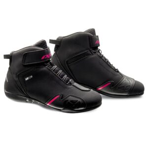 Ghete moto Roadster femei All Season Ixon model Gambler LS culoare: negru/fuchsia (roz), 37