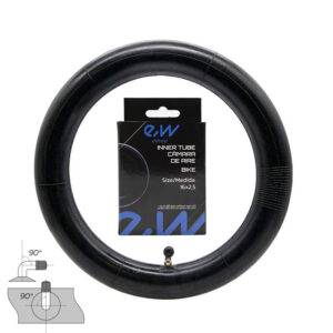 Camera Ewheel 16x2.5 cu ventil curbat 90ºx90º