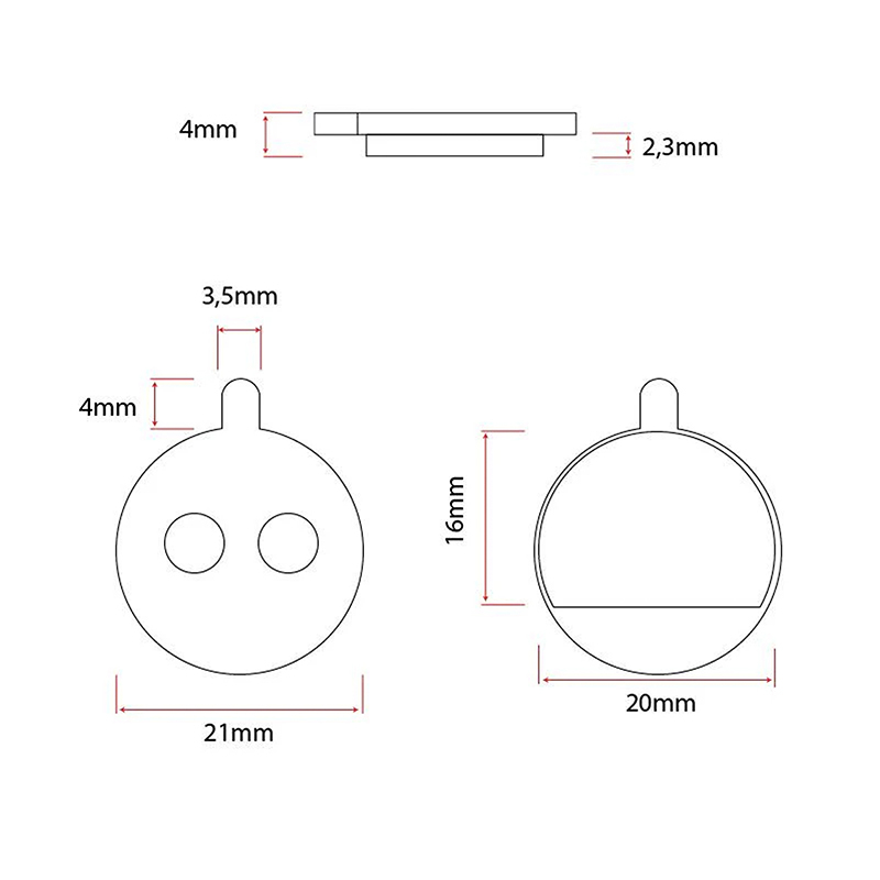 Placuta frana Ewheel CT005-C - Ceramic - 2 buc
