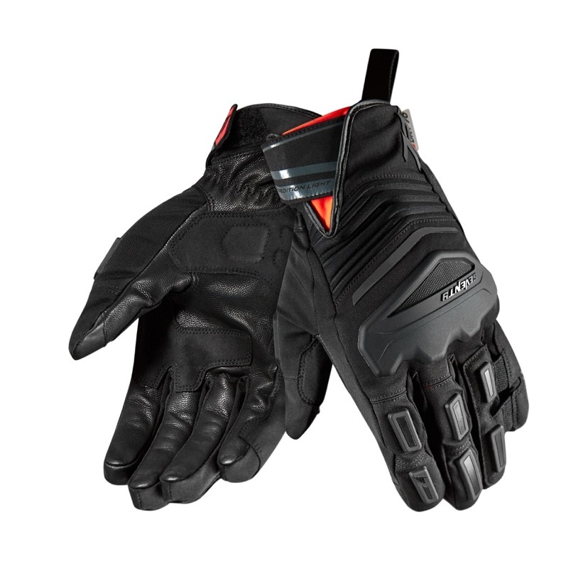 Manusi barbati Touring/Adventure iarna Seventy model SD-T13 Aspen Light negru/rosu - WinterTex, XXL (11 cm)