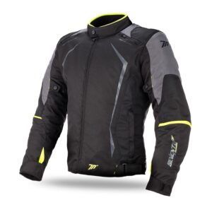 Geaca (jacheta) motociclete barbati Racing Seventy vara/iarna model SD-JR47 culoare: negru/galben fluor - Negru/galben fluor, XL