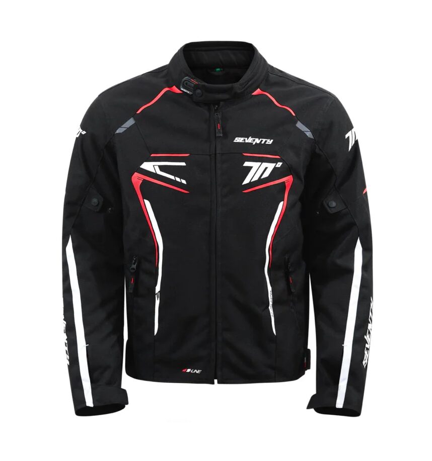 Geaca (jacheta) barbati Racing Seventy iarna model SD-JR65 Piston culoare: negru/rosu/alb, 4XL
