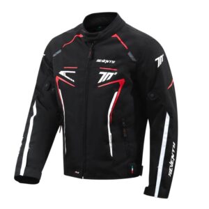 Geaca (jacheta) barbati Racing Seventy iarna model SD-JR65 Piston culoare: negru/rosu/alb, 4XL