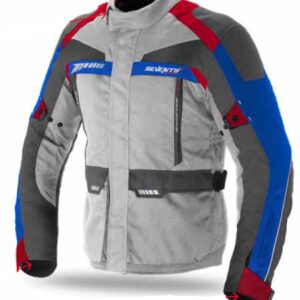 Geaca (jacheta) motociclete barbati Racing Seventy vara/iarna model SD-JT43 culoare: alb/rosu/albastru - Alb/rosu/albastru, 4XL