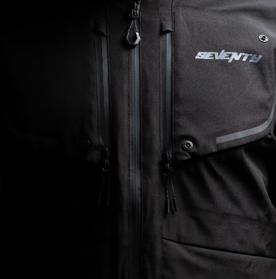 Geaca (jacheta) motociclete femei Touring/Adventure Seventy All season model SD-JT47 Expedition culoare: negru - concept modular (geaca laminata; waterproof si pe exterior), XL