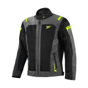 Geaca (jacheta) motociclete barbati Touring Seventy vara model SD-JT66 Sahara culoare: gri/galben fluor, XL