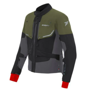 Geaca (jacheta) motociclete barbati Touring/Adventure Seventy All season model SD-JT45 Expedition culoare: verde military/negru/gri - concept modular (geaca laminata; waterproof si pe exterior), L