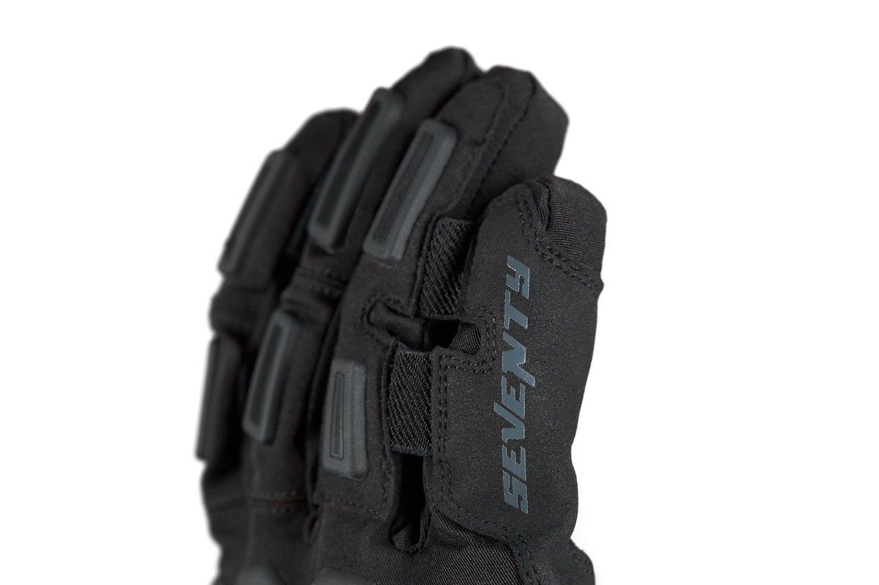 Manusi barbati Touring/Adventure iarna Seventy model SD-T13 Aspen Light negru/rosu - WinterTex, XL (10 cm)