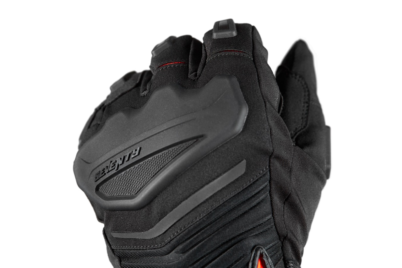 Manusi barbati Touring/Adventure iarna Seventy model SD-T13 Aspen Light negru/rosu - WinterTex, XL (10 cm)
