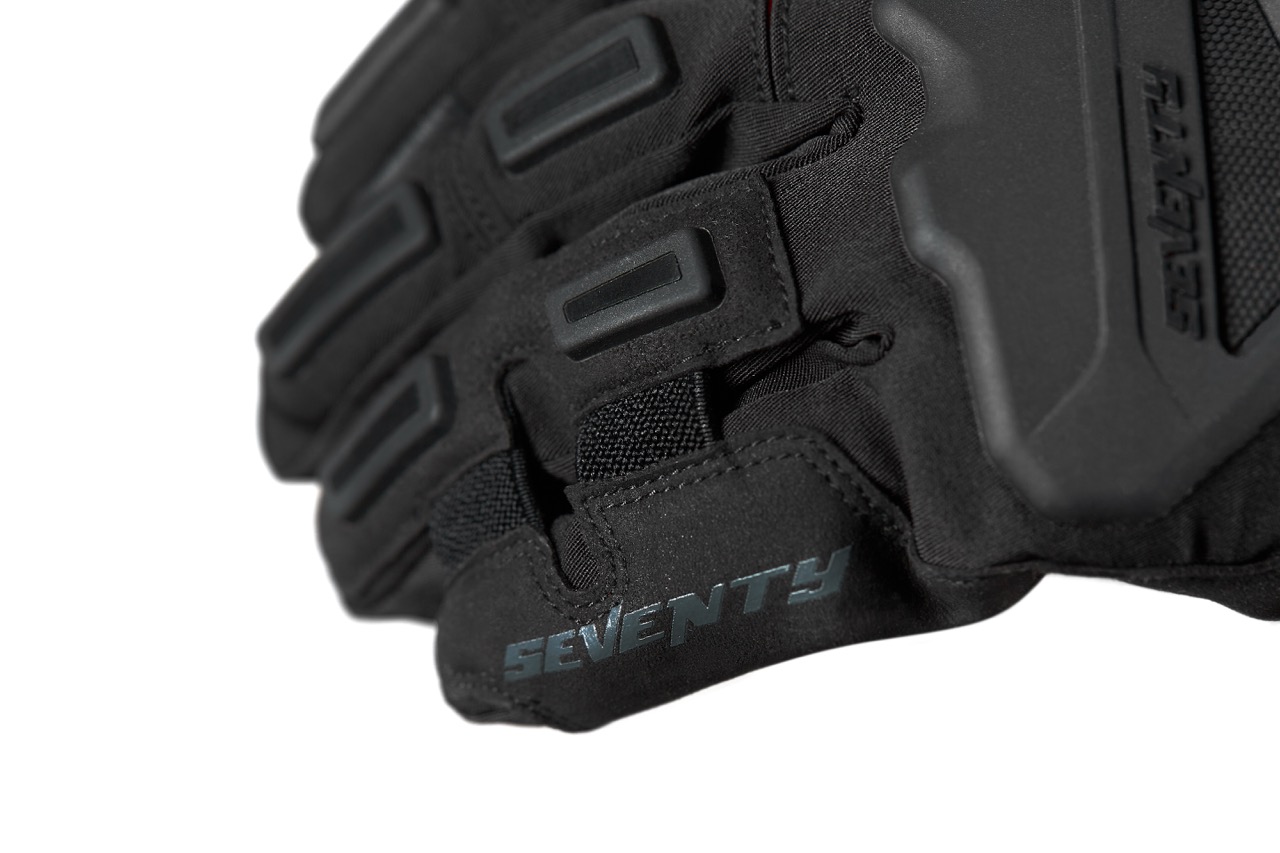 Manusi barbati Touring/Adventure iarna Seventy model SD-T13 Aspen Light negru/rosu - WinterTex, XXL (11 cm)