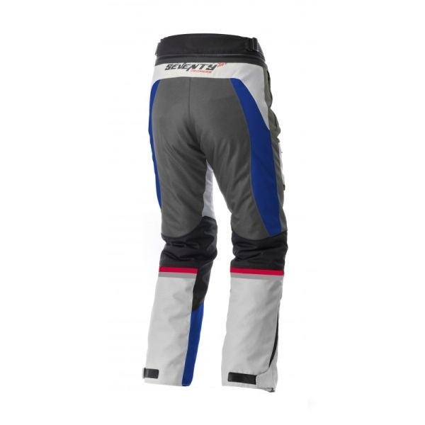 Pantaloni motociclete Touring unisex Seventy vara/iarna model SD-PT3 culoare: alb/rosu/albastru, M