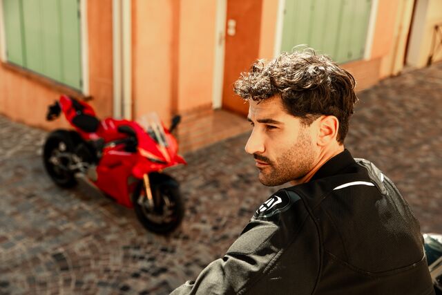 Geaca (jacheta) motociclete barbati Racing/Roadster Ixon All season model Meteor 31 MS culoare: negru/alb (concept 3 in 1), XXXL