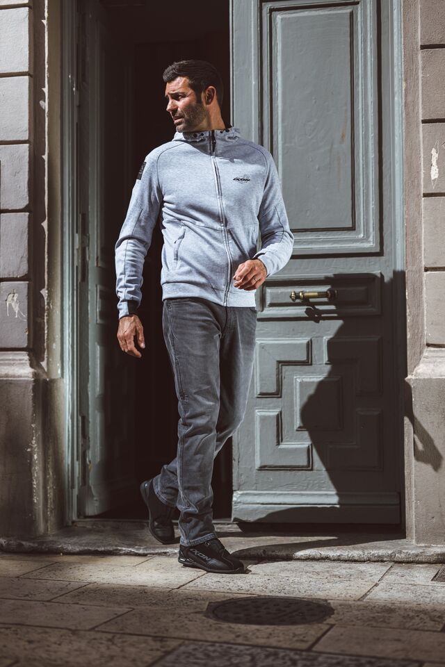 Blugi (jeans) moto barbati Ixon model Tony culoare: gri (Cordura® Denim) - clasa AA, US32
