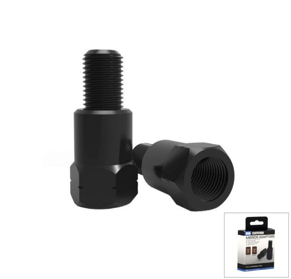 Adaptor pentru oglinzi de la M8 (tata) la M10 (mama) - set 2 bucati (dreapta-stanga) (filet invers - sens opus)