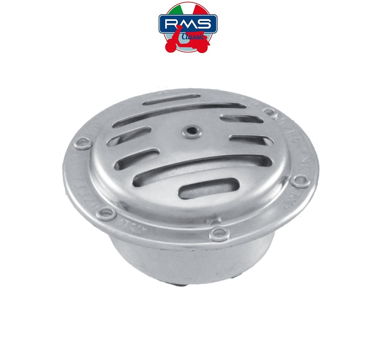 Claxon moped Piaggio Boss - Bravo - Ciao - Grillo - Si 2T AC 50cc - claxon galvanizat - culoare: gri