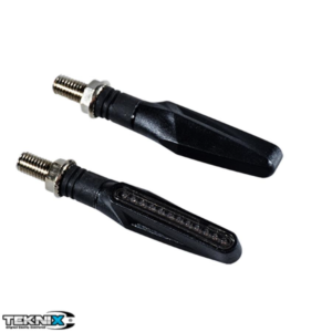 Set semnalizari LED tip "Smogg Led" negre - E-Mark (omologate)