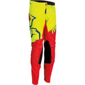 Pantaloni cross-enduro copii Thor model Qualifier Youth culoare: rosu/galben – marime 22